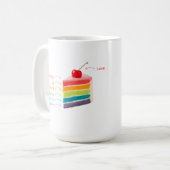 Lebensschichten - Rainbow Cake of Growth & Mindset Kaffeetasse (Vorderseite Links)
