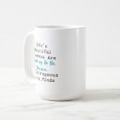 Lebensschöne Theoreme Mutige Junge Köpfe Kaffeetasse (Vorderseite Links)