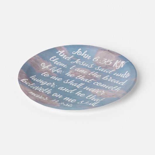 Lebensschrift Pappteller (Schrägansicht)