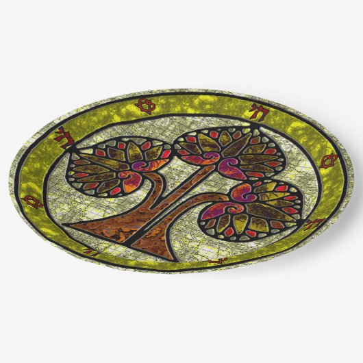 Lebenssegnung Pappteller (Schrägansicht)