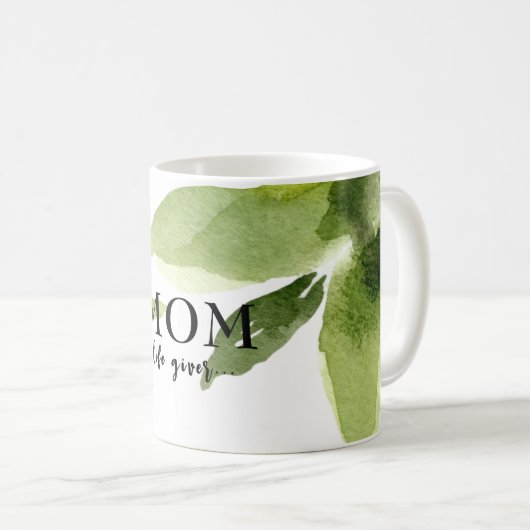 Lebensspender für die Mama Kaffeetasse (VorderseiteRechts)