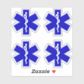 Lebensstern (EMT) Aufkleber (Blatt)