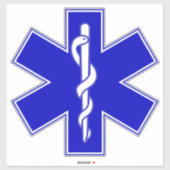 Lebensstern (EMT) Aufkleber (Blatt)