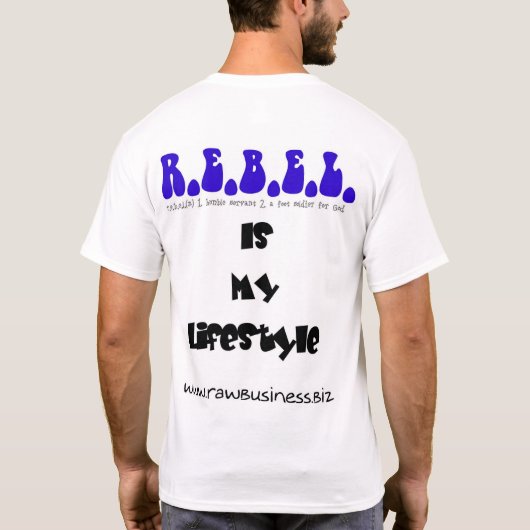 Lebensstil T-Shirt (Rückseite)