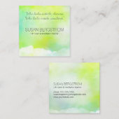 Lebenstrainer, Massagetherapeut, Meditationslehrer Quadratische Visitenkarte (Vorne/Hinten)