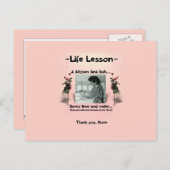Lebensunterricht einer Mutter #2 Postkarte (Vorne/Hinten)