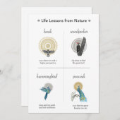 Lebensunterricht von der großen Naturkarte (Vorne/Hinten)