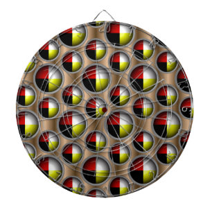 Lebensverlauf Dartscheibe