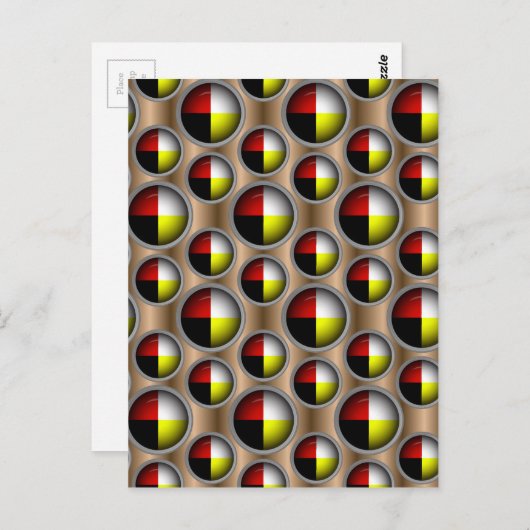 Lebensverlauf Postkarte (Vorne/Hinten)