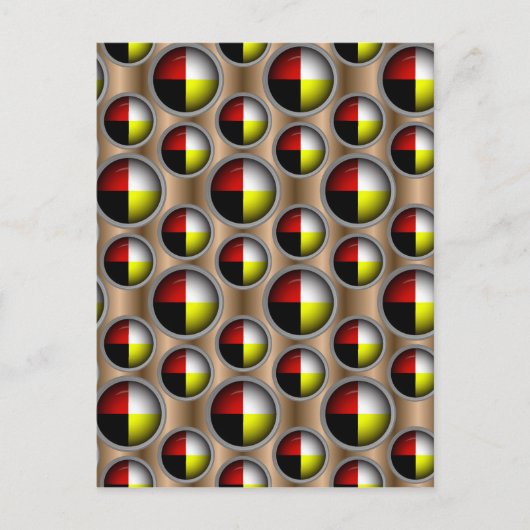 Lebensverlauf Postkarte (Vorderseite)