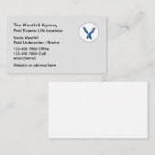 Lebensversicherung visitenkarte (Vorne/Hinten)