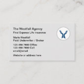 Lebensversicherung visitenkarte (Vorderseite)