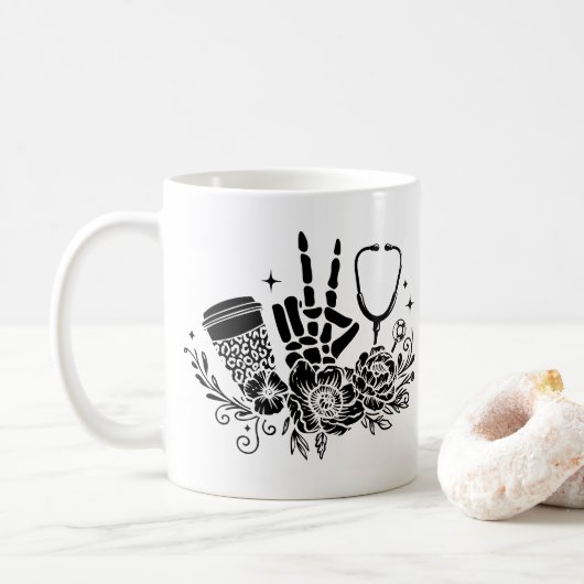 Lebensversicherungen Kaffeetasse (Mit Donut)