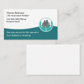 Lebensversicherungen Moderne Visitenkarten Visitenkarte (Vorne/Hinten)