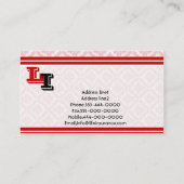 Lebensversicherungs-rote und weiße Visitenkarten Visitenkarte (Rückseite)