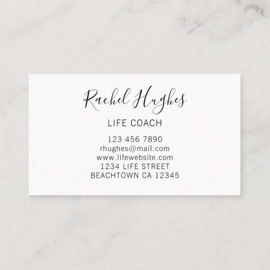 Lebensversicherungskarte Gelbe Sonnenblumen Visitenkarte (Rückseite)