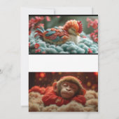 Lebensversprechen: Dreamy Teddy Bar Wedding Invita Einladung (Rückseite)