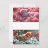 Lebensversprechen: Dreamy Teddy Bar Wedding Invita Einladung (Rückseite)