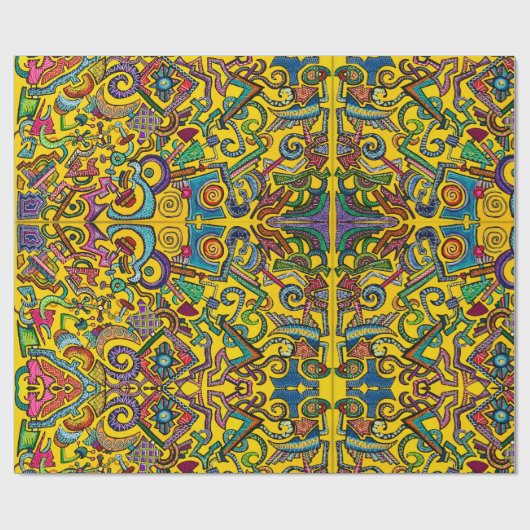 Lebenswackelpapier Geschenkpapier (Flach)