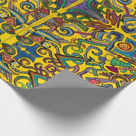 Lebenswackelpapier Geschenkpapier (Ecke)