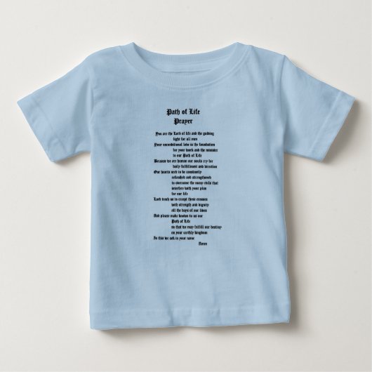 Lebensweg Baby T-shirt (Vorderseite)