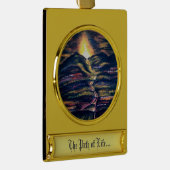 Lebensweg Banner-Ornament Gold (Rechts)