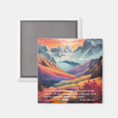 Lebensweg - Berge | Magnet (Vorderseite/Rückseite)