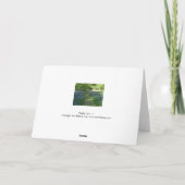 Lebensweg | Grußkarten | Bluebells Karte (Rückseite)