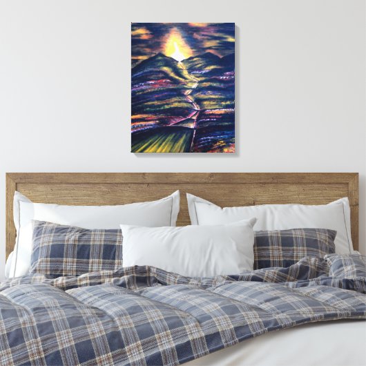 Lebensweg Leinwanddruck (Insitu (Schlafzimmer))