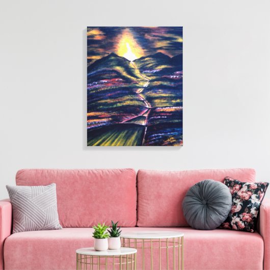 Lebensweg Leinwanddruck (Insitu (Wohnzimmer))