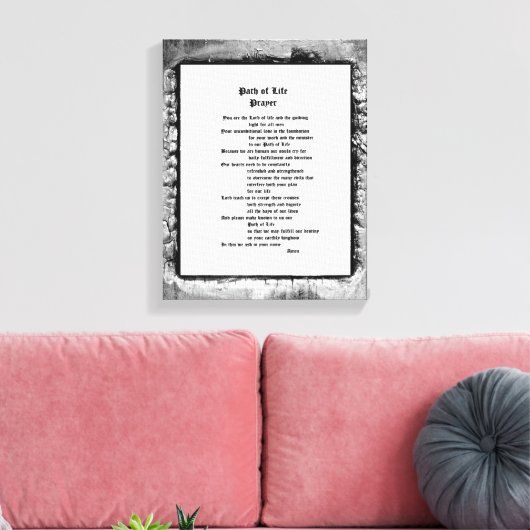 Lebensweg Leinwanddruck (Insitu (Wohnzimmer))