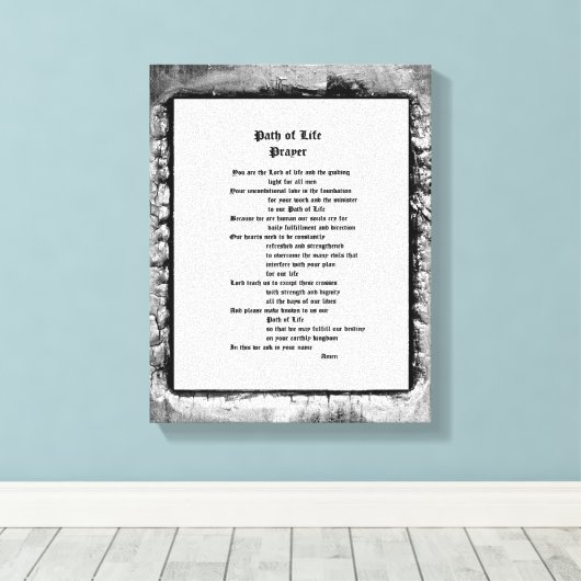 Lebensweg Leinwanddruck (Insitu (Holzboden))