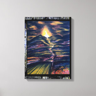 Lebensweg Leinwanddruck