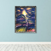 Lebensweg Leinwanddruck (Insitu (Holzboden))