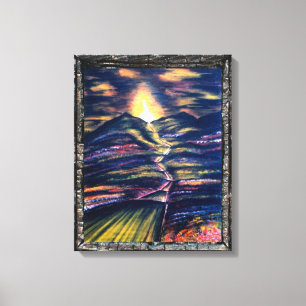 Lebensweg Leinwanddruck