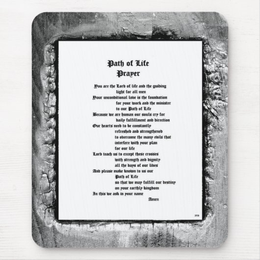 Lebensweg Mousepad (Vorne)