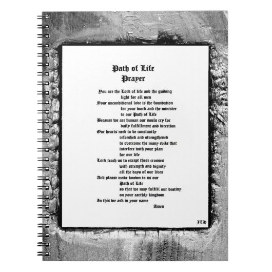 Lebensweg Notizblock (Vorderseite)