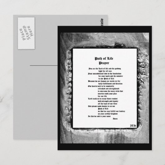 Lebensweg Postkarte (Vorne/Hinten)