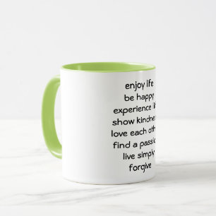 Lebensweg Spirituelle Message Coffee Tasse