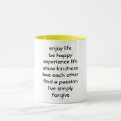 Lebensweg Spirituelle Message Coffee Tasse (Zentrum)