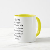 Lebensweg Spirituelle Message Coffee Tasse (VorderseiteRechts)