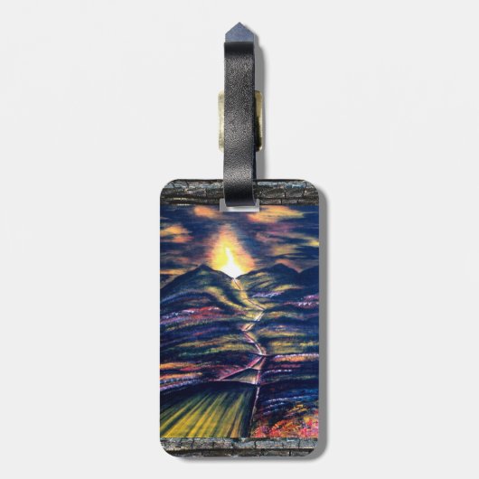 Lebensweg und Kraft Gepäckanhänger (Rückseite vertikal)