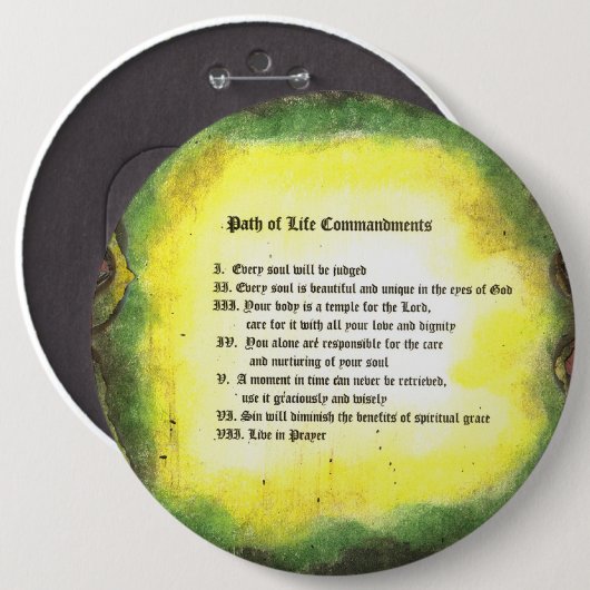 Lebensweise Button (Vorne & Hinten)