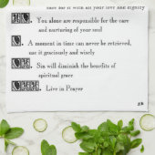 Lebensweise Geschirrtuch (Gefaltet)