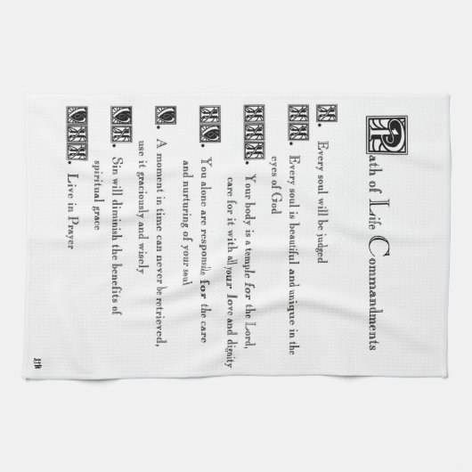 Lebensweise Geschirrtuch (Horizontal)