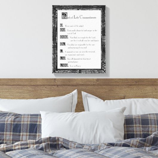 Lebensweise Leinwanddruck (Insitu (Schlafzimmer))