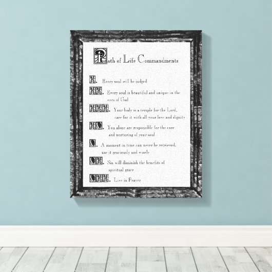 Lebensweise Leinwanddruck (Insitu (Holzboden))