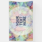 Lebensweise - Muster neurografischer Art 1 Banner (Vertikal)