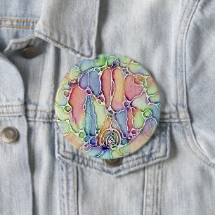Lebensweise - Muster neurografischer Art 1 Button