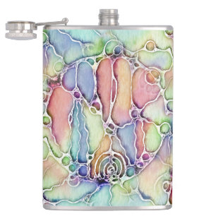 Lebensweise - Muster neurografischer Art 1 Flachmann